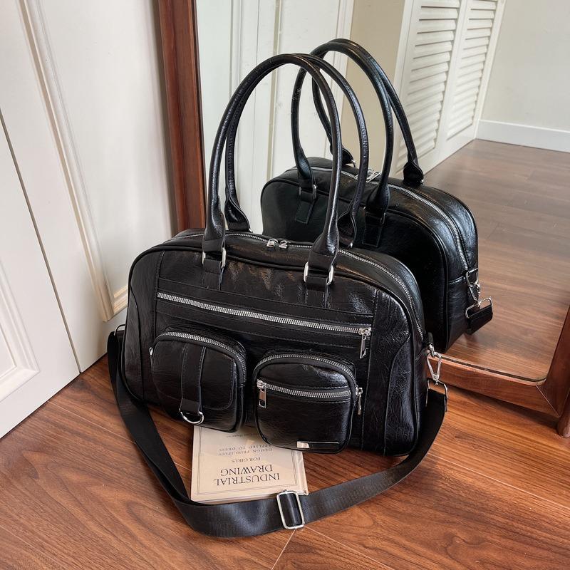 

Bag Women s Casual Double Pocket Design Large Capacity Portable Casual Canvas Portable Shoulder Storage Bag