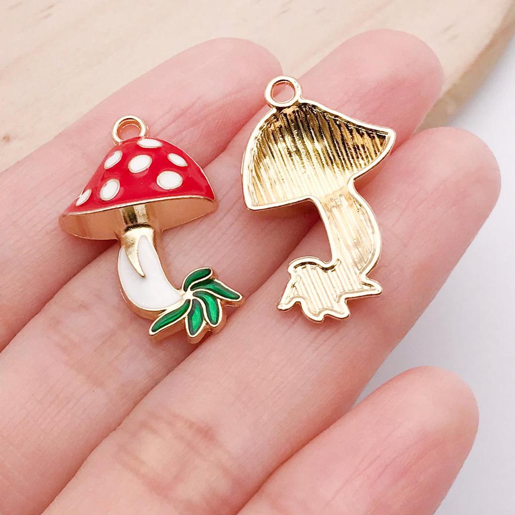 Mushroom House Oil Drop Pendant: 20 Styles for DIY Necklaces, Bracelets, Keychains & Jewelry Accessories