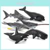 Marine Life Mini Whale Models Set With Realistic Design For Aquarium Decor And Educational Display