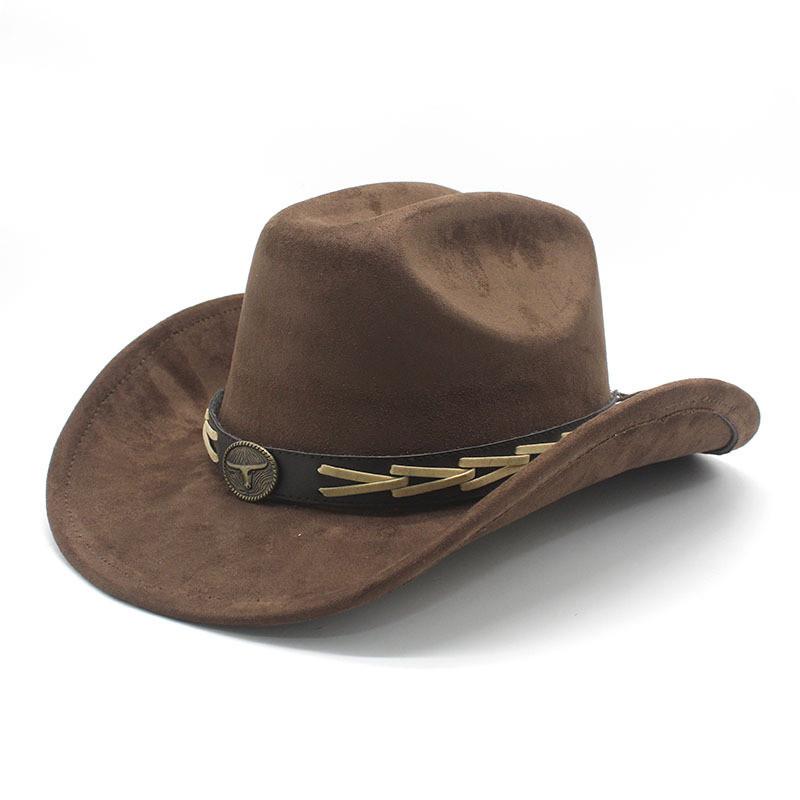Knot Embroidered Wide Brim Hat With Polyester Wool For Spring Summer Cultural Fashion