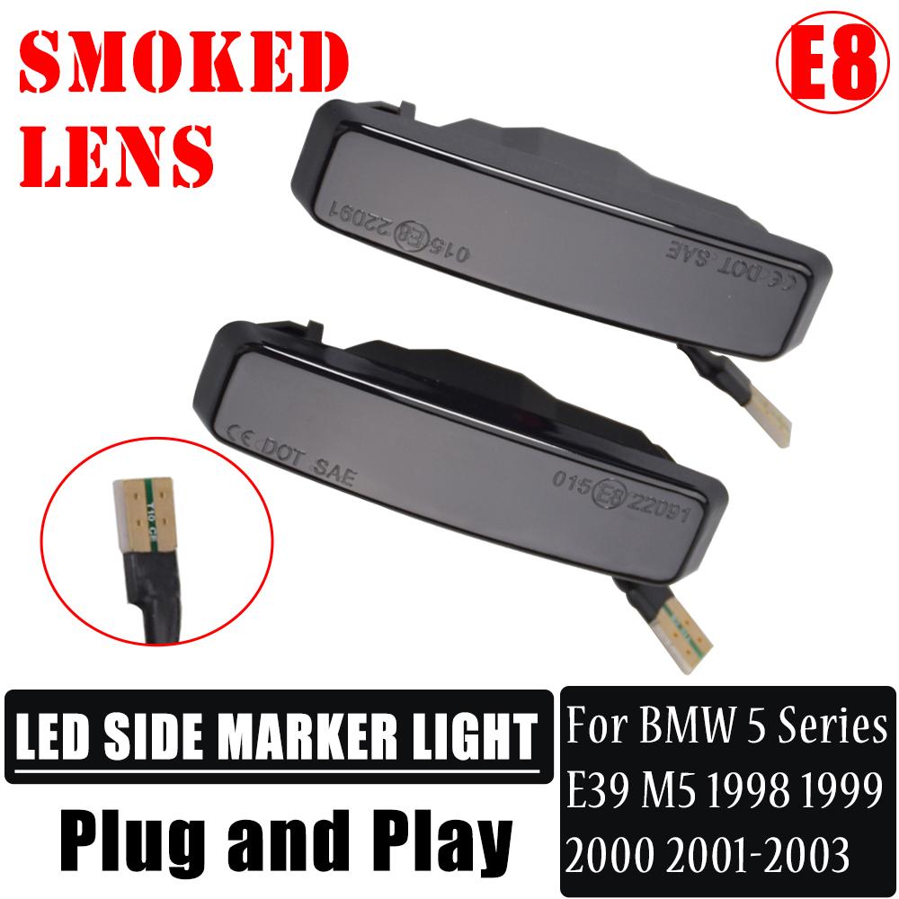 For BMW 5 Series E39 1995 1996 1997 1998 1999 2000 2001 2002 2003 M5 Dynamic Blinker Side Marker Flowing Turn Signal Light
