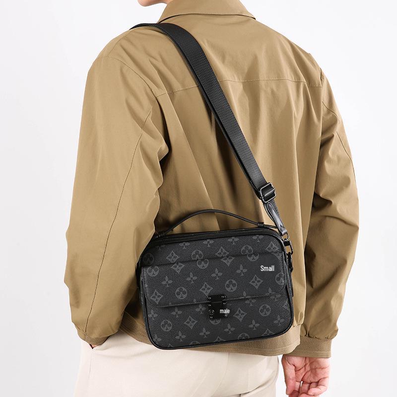 Men's Versatile Crossbody Messenger Bag - Trendy and Convenient Shoulder Bag for Business and Commuting