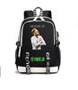 Neymar Neymar Football Print Student Bag Usb Backpack Leisure Outdoor Travel Bag