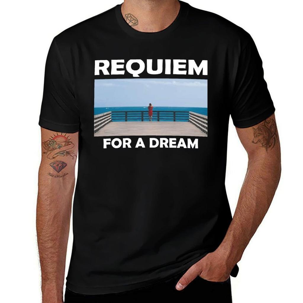 Requiem For A Dream T-Shirt Vintage Print Crew Neck Tee