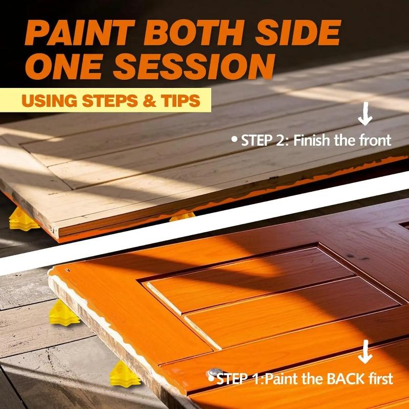 10-50PCS Pyramid Triangle Paint Support Non-slip Plastic Pad Durable Woodworking Painting Board Stand for DIY Spraying Tools