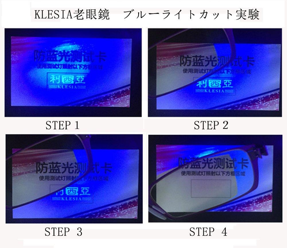 KLESIA Reading Blue Light Ultra Compact Reading Fashion Glasses, Cut, Light, Storage, Glasses, (Frequency +2.0, Black, Black)