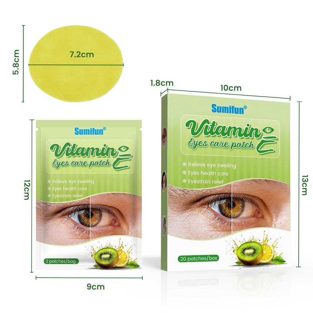 Sumifun 20/40/100 Stück Lutein Vitamin E Augenschutzpflaster Linderung von Augenmüdigkeit Trockenheit Langfristiges Starren Elektronischer Bildschirm Augenpflege