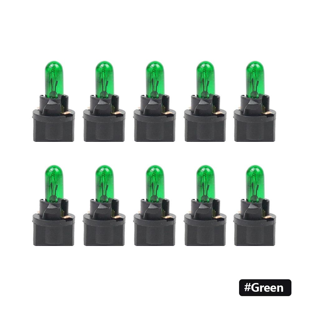 10ks T5 SMD LED Světlo do auta Automobily Světloemitující dioda Kontrolní panel Přístrojová deska Žárovky Indikátorové světlo interiéru auta