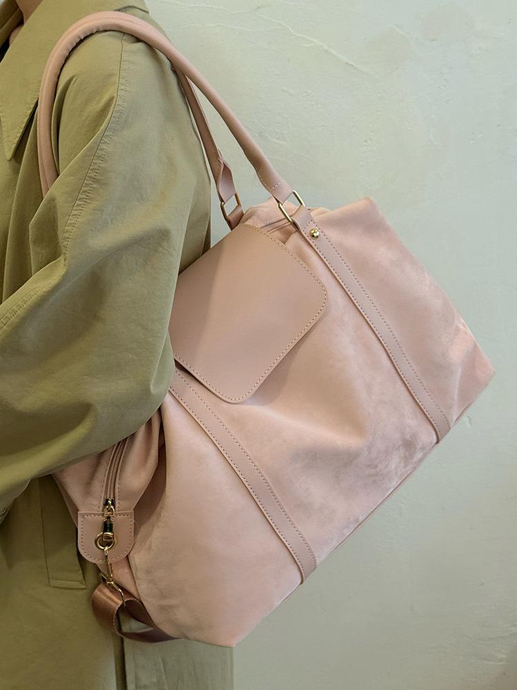 

Портативная дорожная сумка большой вместимости для коротких поездок, женская сумка для командировок, легкая водонепроницаемая дорожная сумка для путешествий розовый