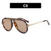 Personalized toad-shaped single beam sunglasses, new European and American sunglasses, retro fashion UV-proof sunglasses