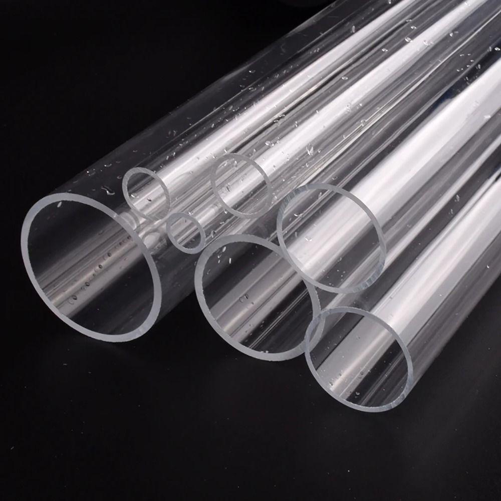 1Pcs O.D 16/20/25/32/40/50mm Acrylic Tube Clear Transparent Pipe Fittings Hydroponics Watering
