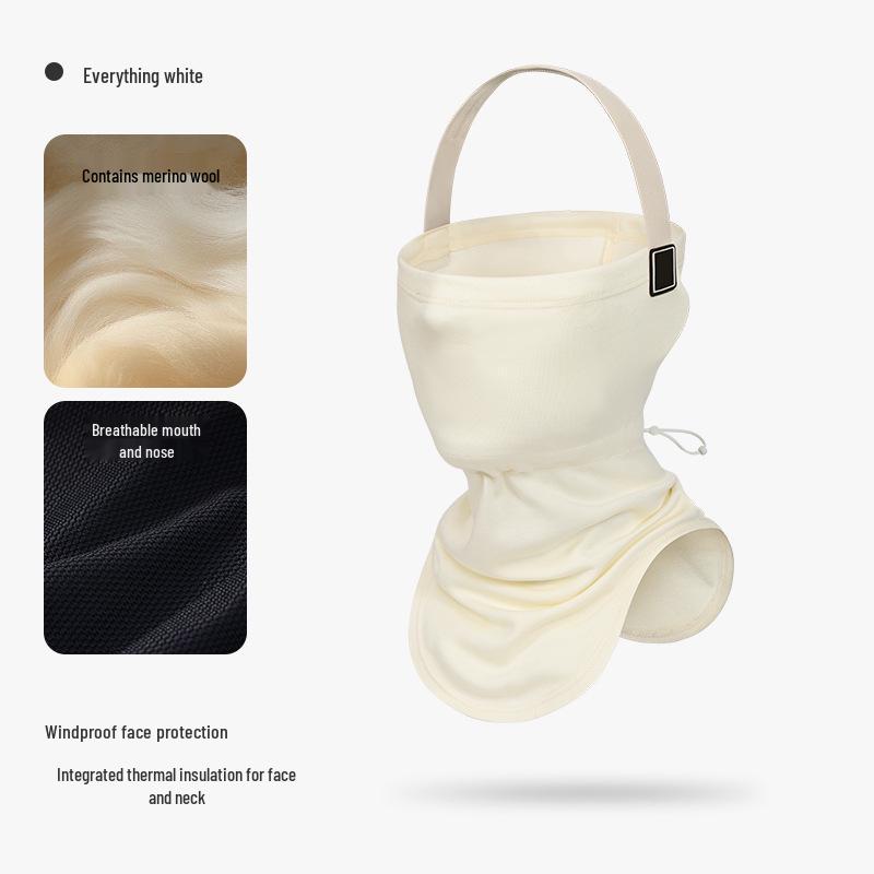 Unisex Thickened Fleece Winter Ski Mask - Warm, Windproof, Coldproof, for Autumn Outdoor Cycling