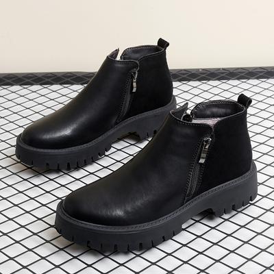 British Style Casual Short Boots Men Side Zipper High-Top Shoes Man Classic Elegantes Chelsea Ankle Boots Business Shoes