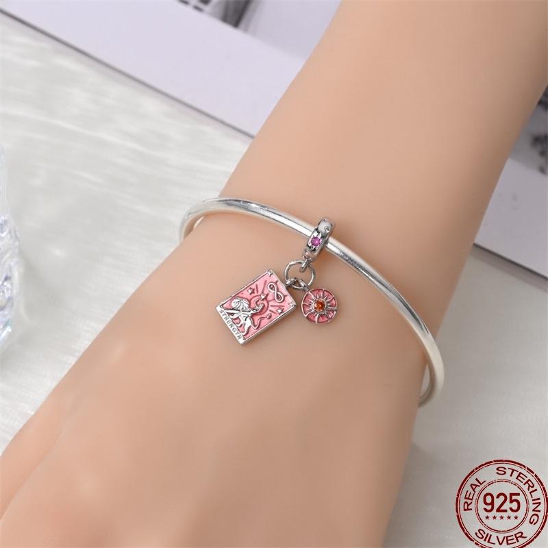 Copper Tarot Star Moon Sun Cross Bible Holy Blessing Amulet Beads Fit 3Mm Pan Original Bracelet Diy Gift