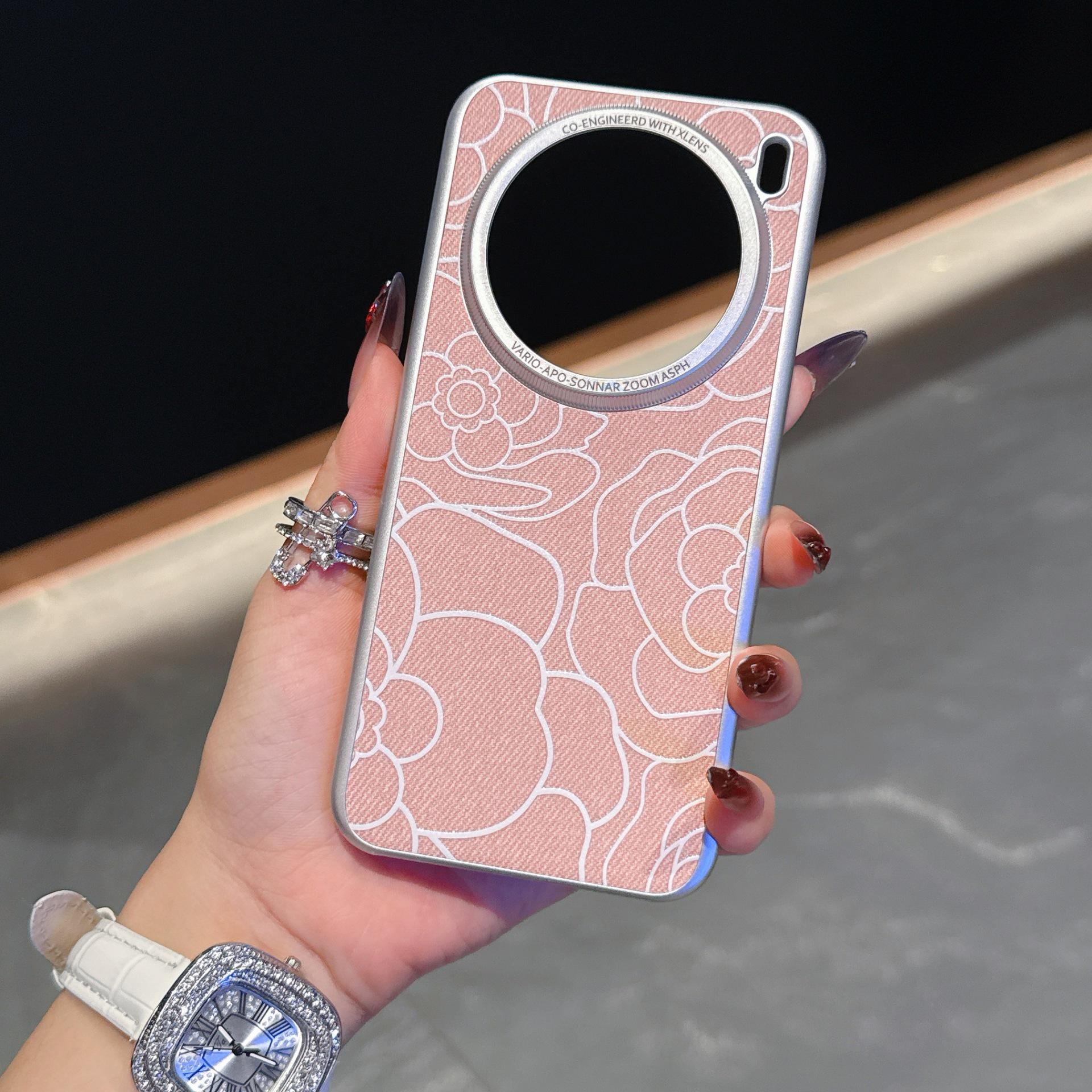 

Compatible with x200Ultra and x200ProMini: X100 Denim Embossed Mountains Drop-Proof Phone Case X200 Ultra