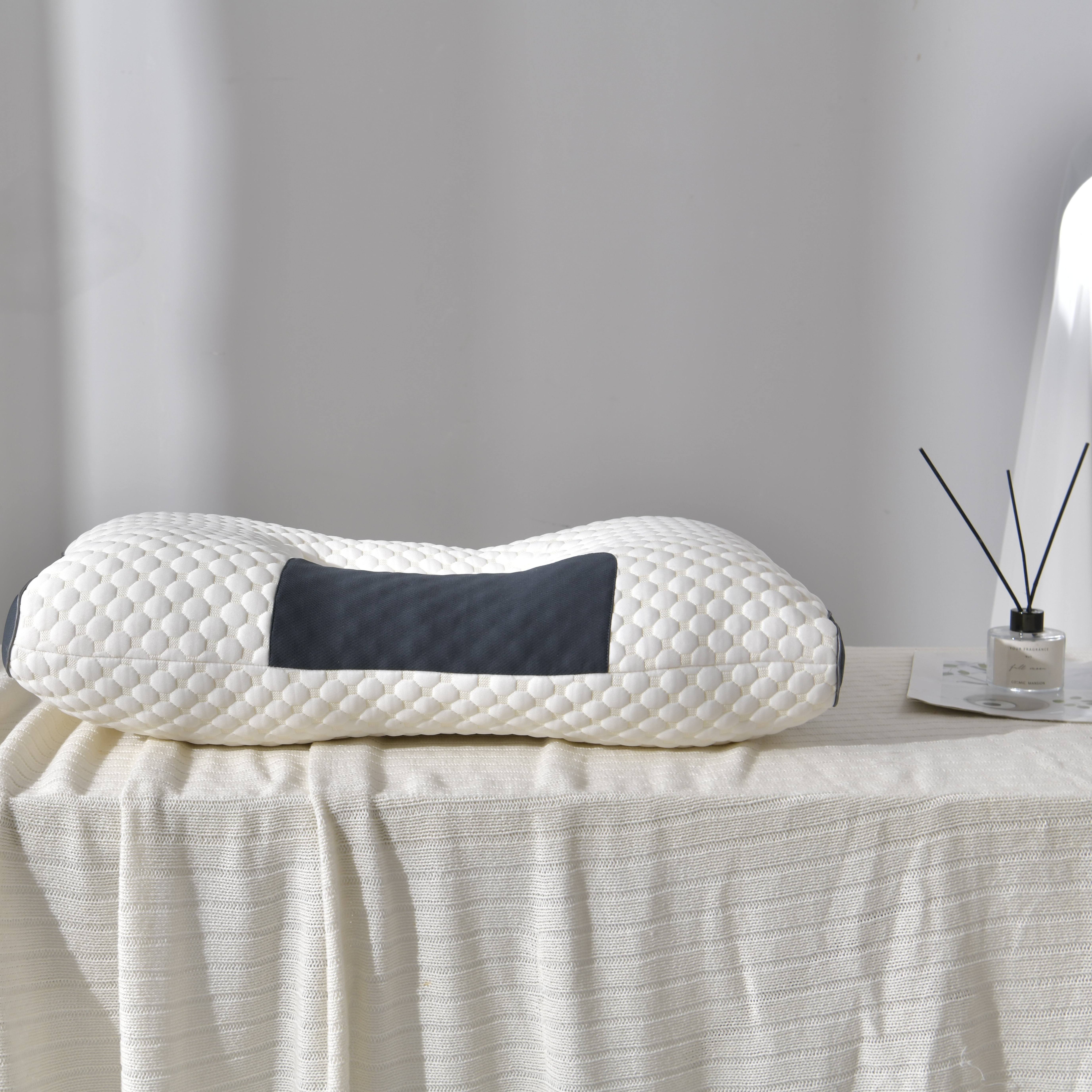 

Вязаная тонкая подушка с защитой шейного отдела шеи Массажная подушка для сна Влаговпитывающая дышащая бытовая постельная подушка 48*74cm