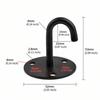 5 Pcs Stainless Steel Ceiling Mount Hanger Heavy Duty J Shaped Hook  Indoor Outdoor Use