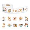 500Pcsroll Cute Cartoon Dog Stickers For Kids Children'S Packaging Animal Reward Sealing Label Diy Album Stationery Sticker