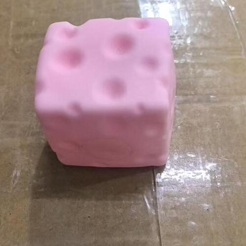 Cheese Mini Cube Stress Ball Big Cheese Shapeable Squeeze Ball Non-Bounce Fidget Toy Asmr Sensory Anti-Stress Toy Adult Gifts