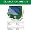 1-3PCS Solar Animal Repellent Scarer Ultrasonic Animals Sonar Repellent Outdoor Pest Sensor Deterrent Dog/Cat/Bird Frighten