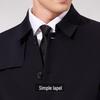 Antonio Men's Wrinkle-Resistant Mid-Length Trench Coat