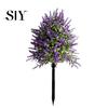 No Maintenance Lavender Artificial Topiary Ball Tree UV Resistant Fake Shrub Bushes with Office Decor Stake Realistic Plants for Home Wedding
