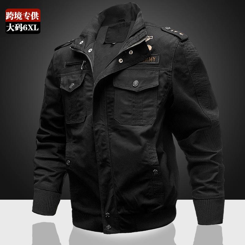 Nuova Giacca da Uomo Militare in Cotone con Pile Attrezzi Taglia Grande Giacca Tendenza da Uomo