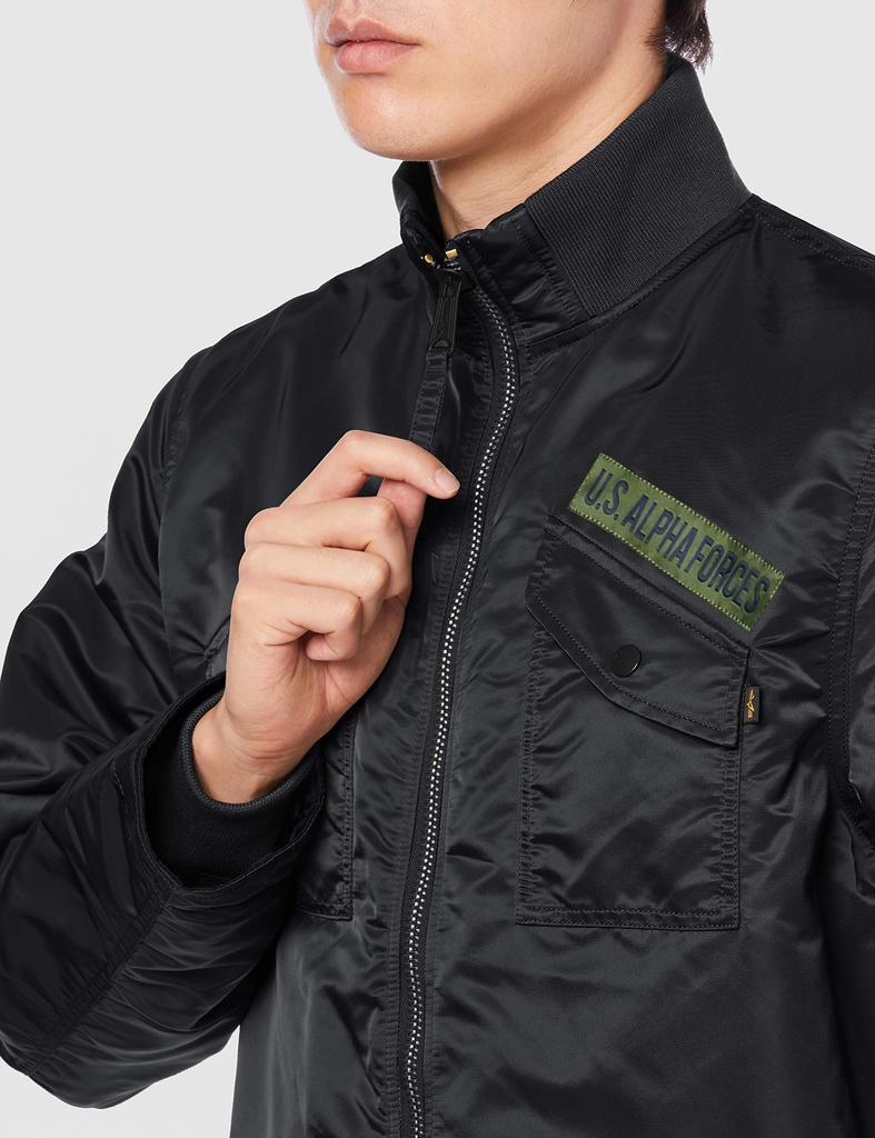 Alpha Industries Military Size TA0664 CWU-7P Jacket, Black, S,