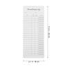 12 Pcs Reading Log Bookmark Tracker Library Card Bookmarks Literary Gifts School Supplies Reading Accessories Book Lover Marks