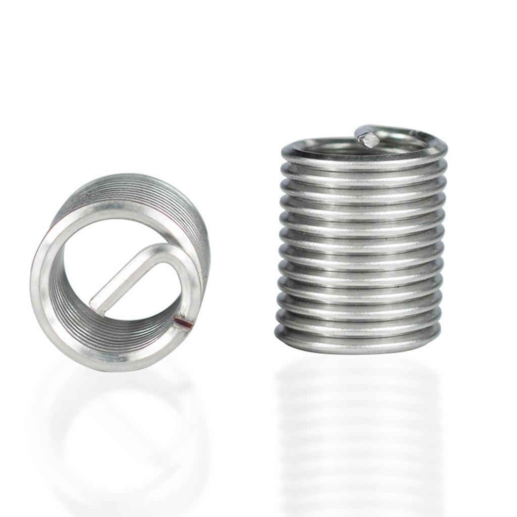 304 Edelstahl-Draht-Gewindeeinsatz M2-m14, abisoliertes Gewinde, Nachfädeln, Reparaturwerkzeug-Set, Gewindehülse