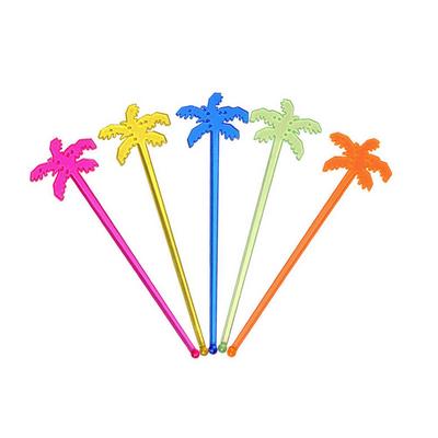 50Pcs Coconut Tree Cocktail Swizzle Sticks Drink Stirrer Coffee Muddler Puddler