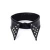 Pu Black Leather Fake Collar Detachable Punk Style Collar Fashion Rivet Collar  Cosplay