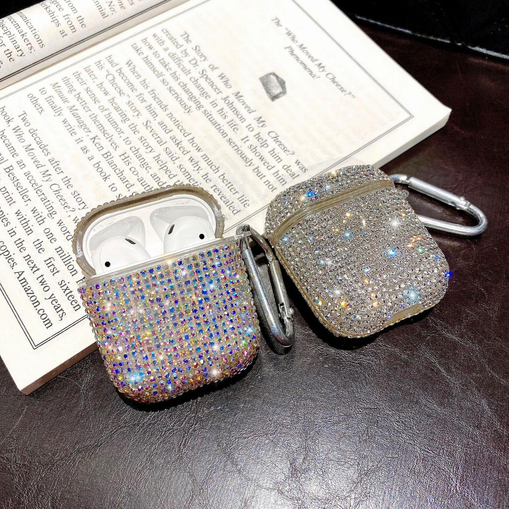 Thousand Diamond Headset Protective Case for Apple Bluetooth Headset Protective Case AirPods Pro Full Diamond One-piece Sheath