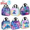 Lilo Stitch Insulated Lunch Bag For Kids School Waterproof Wear-resistant And Dirt-proof