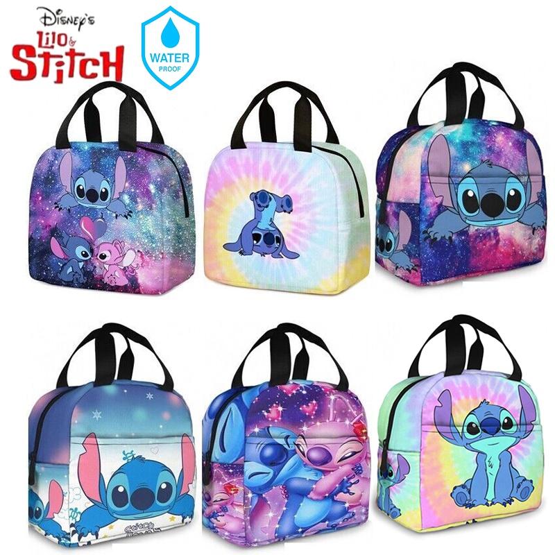 Lilo Stitch Insulated Lunch Bag For Kids School Waterproof Wear-resistant And Dirt-proof