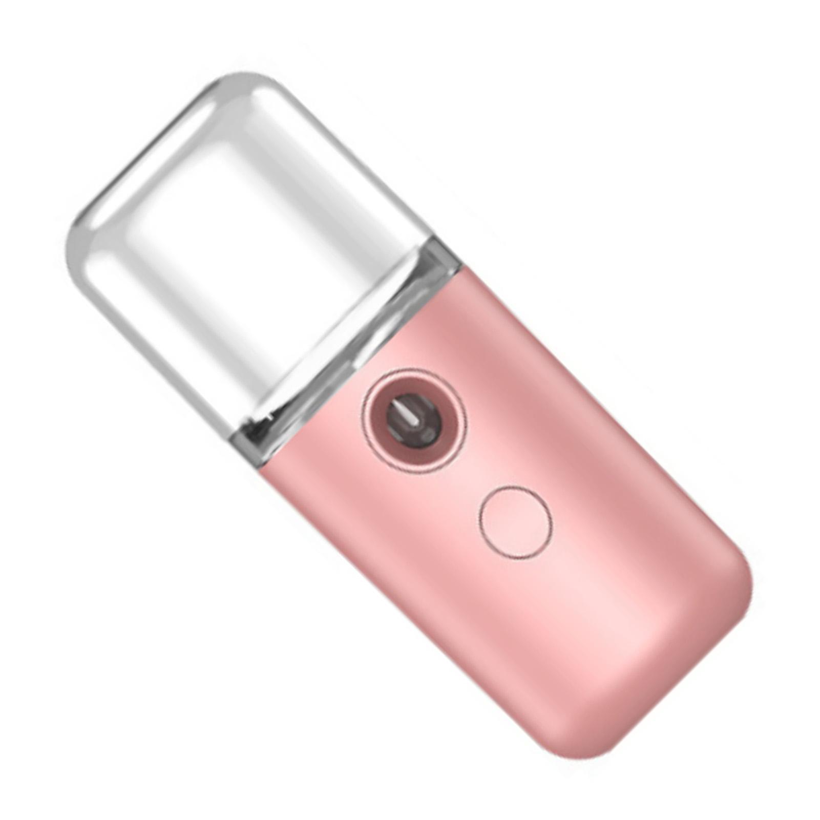 

Nano Facial Mist Sprayer ABS Housing Pocket Size USB Charging Water Face Humidifier for Hydration Pinkish