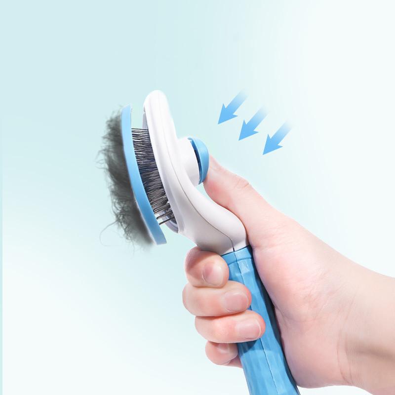 Hair Remover Brush Dog and Cat Non-slip Beauty Brush Dog Grooming Equipment Pets Stainless Steel For Dogs Pet Hair Removal Comb
