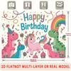 Party Backdrop Happy Birthday Birthday Unicorn Rainbow Photo Booth Background Wall Decor