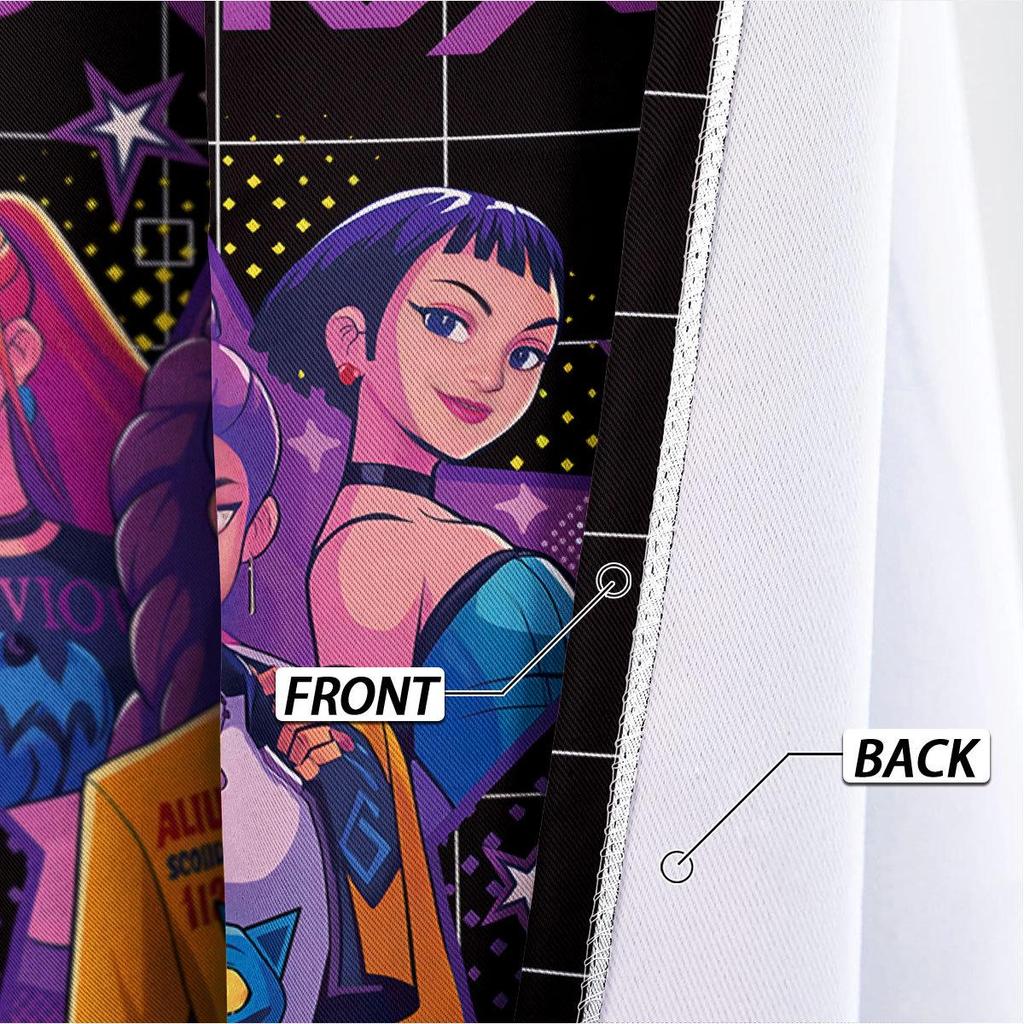 Dämonenjäger 3D Digitaldruck Verdunkelungsvorhänge - Benutzerdefiniertes Foto, Dick, Hochpräziser Sonnenschutz, Sonnenschutz, Grenzüberschreitend