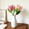 Yousheng Artificial King Protea Flowers Lifelike Tropical Floral Arrangements Faux Protea Cynaroide with Stem for Wedding Centerpiece Home Office