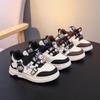 Boys' White Canvas Skate Shoes - 2026 Spring/Autumn Soft Sole Sports Sneakers for Kids