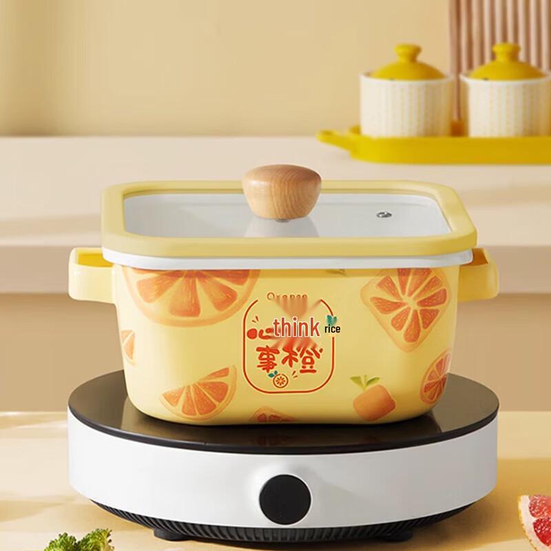 COOKER KING Эмалированная квадратная супница серии «Фрукты» 20 см