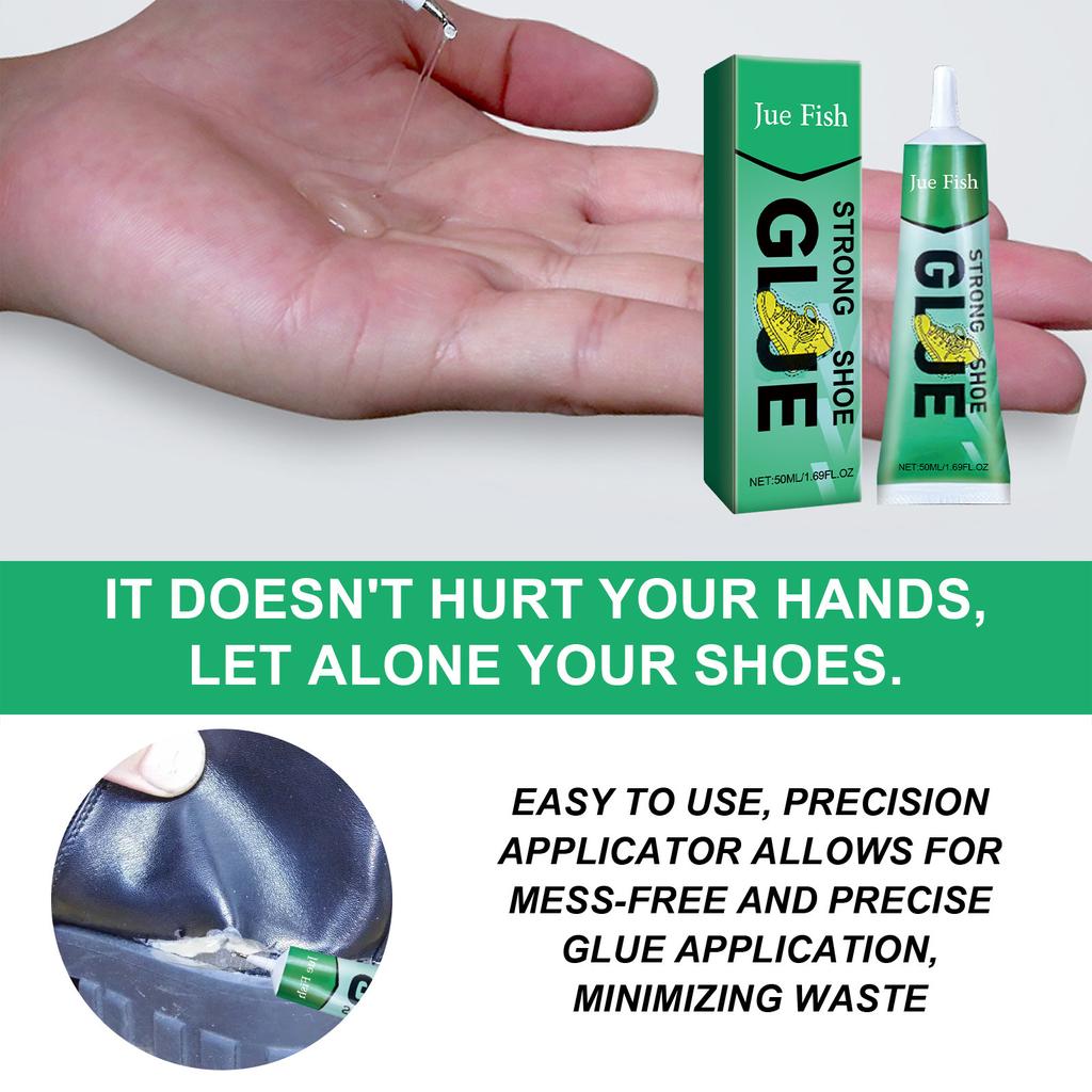 JUE-FISH Pantofi Lipici rezistent la apă Lipici special cu uscare rapidă Lipici special pentru repararea pantofilor Lipici profesional pentru repararea pantofilor instantanee Lipici universal 50 ml