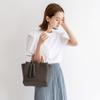 VITAFELICE Bamboo Handle Mini Bag Women's 2-Way Inb-90032p (Coffee)