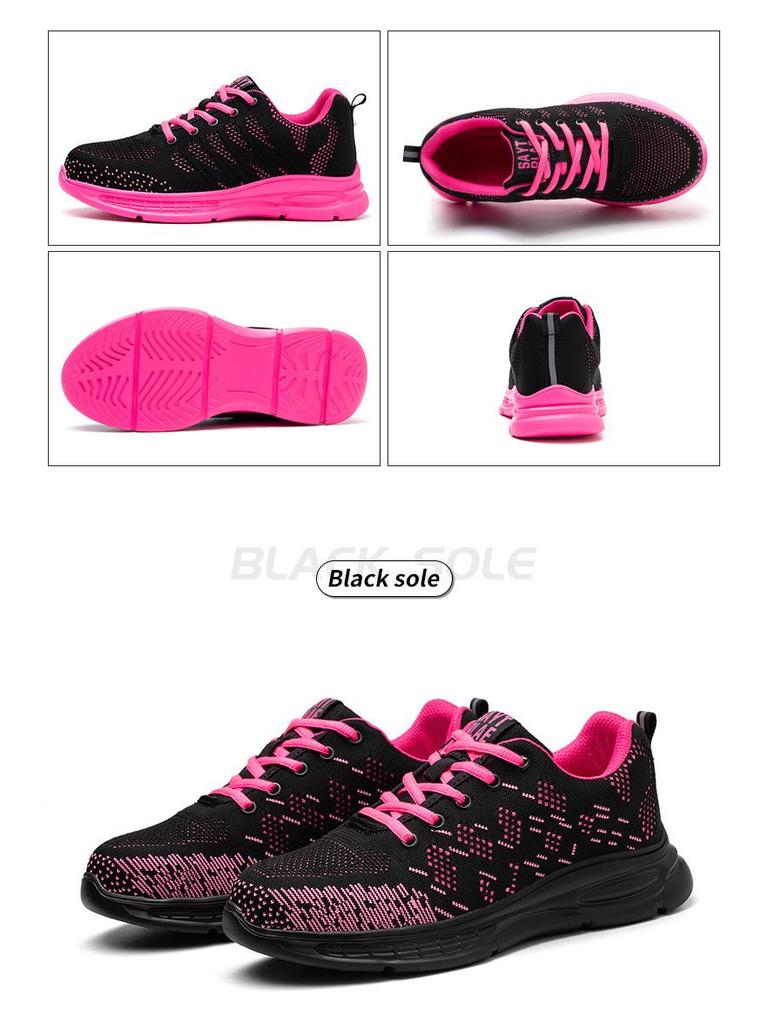 Leichte Sicherheitsschuhe für Damen: Stoßfest, durchstoßfest, atmungsaktiv, komfortabel und rutschfest für Baustellen.