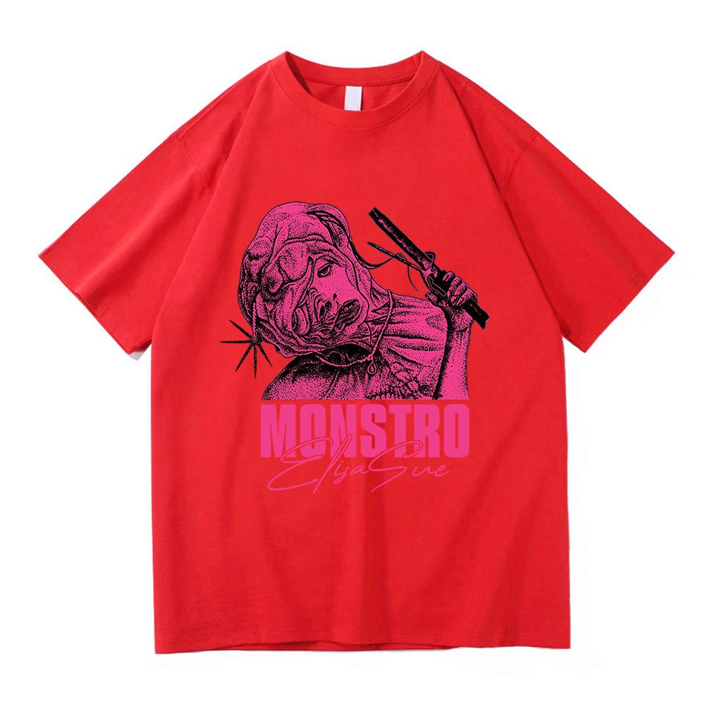 The Substance Movie 2024 T Shirts Men Harajuku Monstro Elisasue Tshirt Unisex High Quality Horror Style Vintage Cotton Tee Shirt