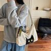New Japanese cute cat high-end tote bag women's leisure simple and light commuting fashion versatile messenger bag