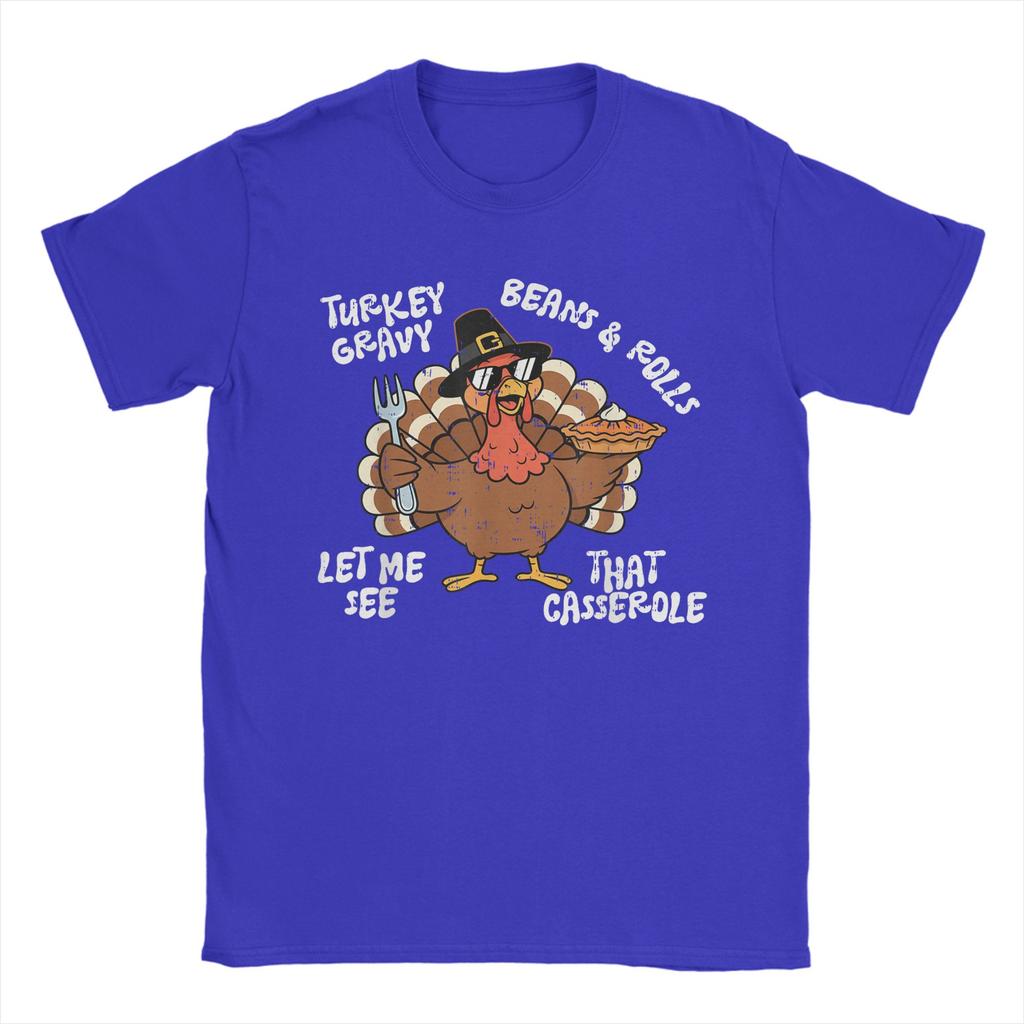 Turkey Gravy Beans and Rolls Casserole Funny Thanksgiving  T-Shirt Couple T-Shirts Breathable Tees Cheap Oversize Clothing