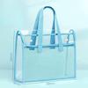 Large Capacity Portable Transparent Waterproof Hand-held Folder Self-adhesive File Pocket Office Supplies Storage File Bag