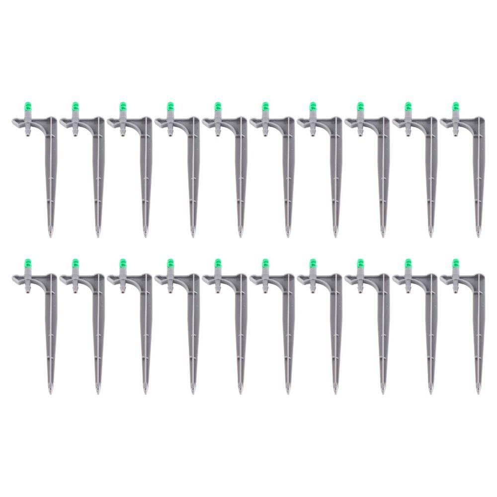 20PCS ABS Irrigation Dripper With Ground Insert 90 Degree / 180 Degree / 360 Degree Misting Nozzle Lightweight